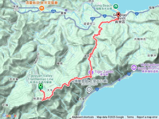 內寮線上桃源谷、灣坑頭山，草嶺古道出福隆
