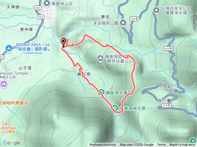 楓樹湖古道水管路預覽圖
