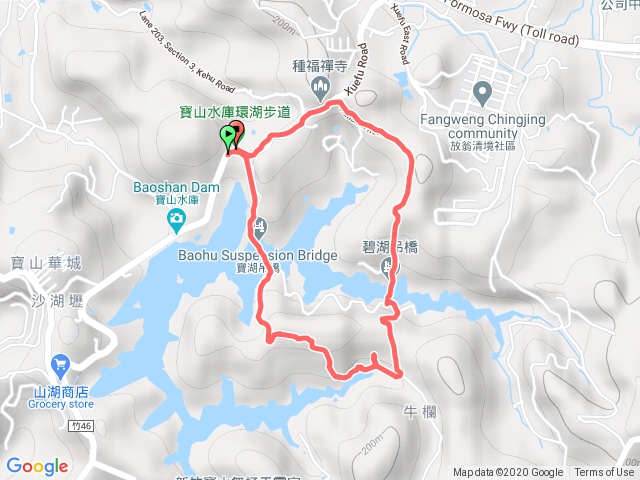 寶山水庫環湖步道。