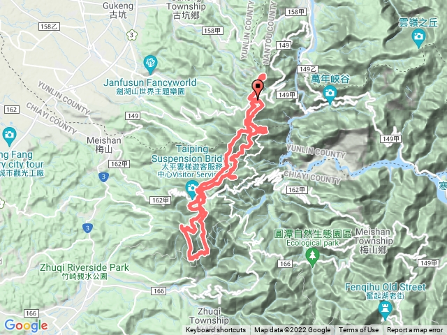 雲嘉十三連峰(樟湖國中小出發，經阿拔泉稜線步道)