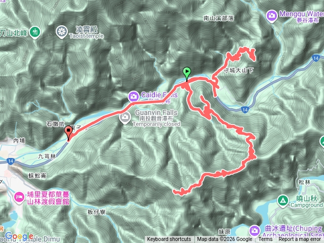 115-01-08埔里舊武界越山+內楓仔林山+豐口林山+埋石山+南山