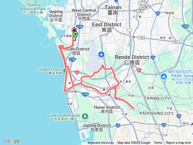 台南市雙博物館自行車道南段O環