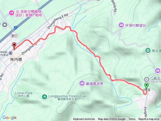 坪林古道，火車站的坪頂