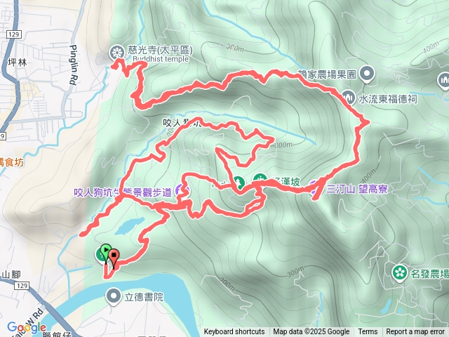 三汀山三進三出