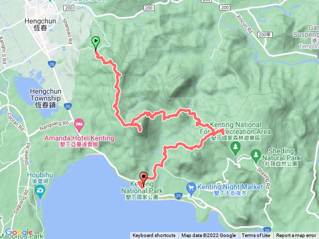 赤牛嶺大山母山小尖石山恆春大眾走