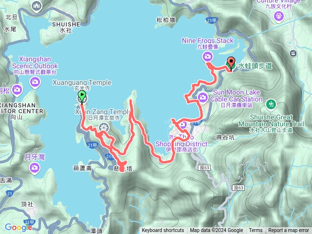 20241225玄光寺／青龍步道／慈恩塔／伊達邵／九蛙頭／日月潭／