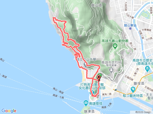 柴山海岸線山路