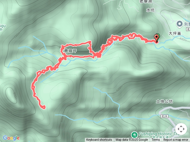 鹿堀坪山，富士坪山，頭前溪瀑布