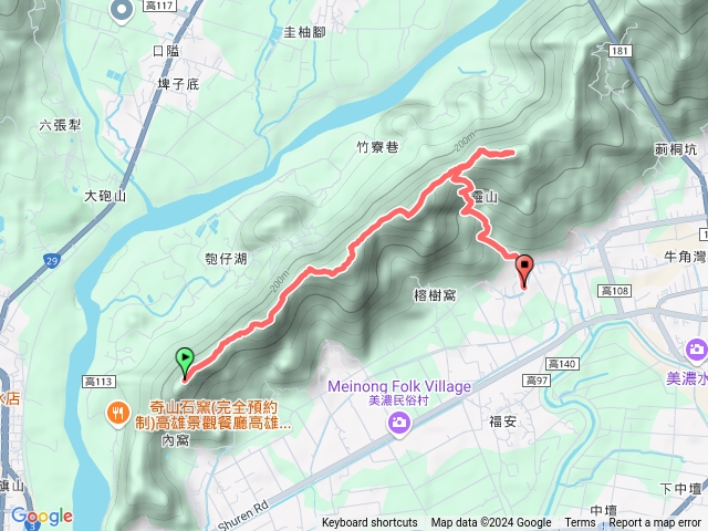 113/12/9-旗靈縱走（2）-旗尾山→人頭山→靈山→雷音寺→下山中山路二段204巷口預覽圖