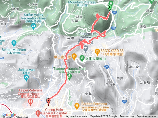 紗帽山-磺溪古道+天母古道+翠峰瀑布