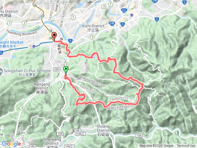 20201111舊莊經三層崎連走南港c形縱走