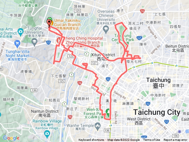 1110718中央公園暨秋紅谷31.7K鐵騎之旅