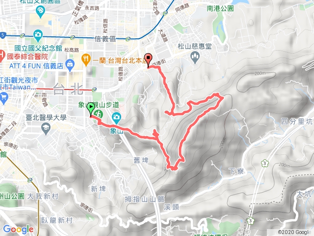四獸山拇指山南港山九五峰