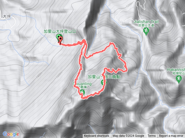 加里山 大平登山口