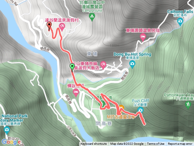 八通關古道（東埔吊橋至父子斷崖）