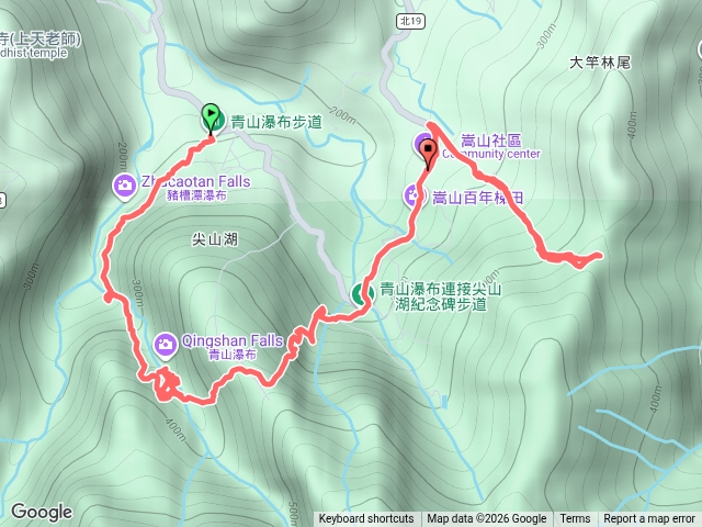 石門青山瀑布-尖山湖步道-土地公嶺古道(2026-8-16)預覽圖