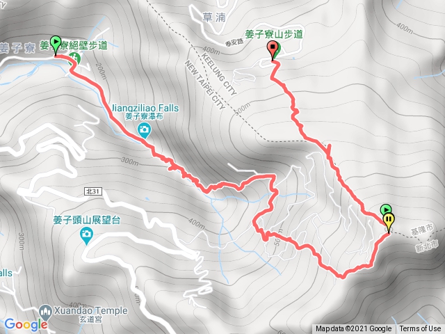 姜子寮絕壁 姜子寮山步道