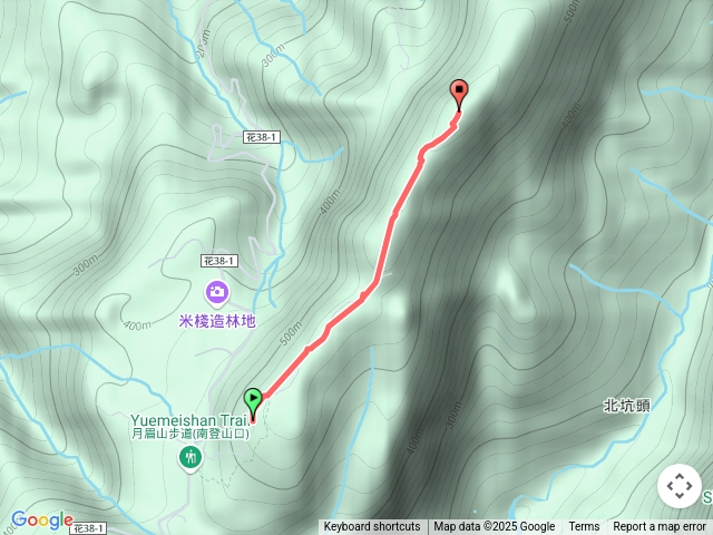 月眉山步道南段登山口
