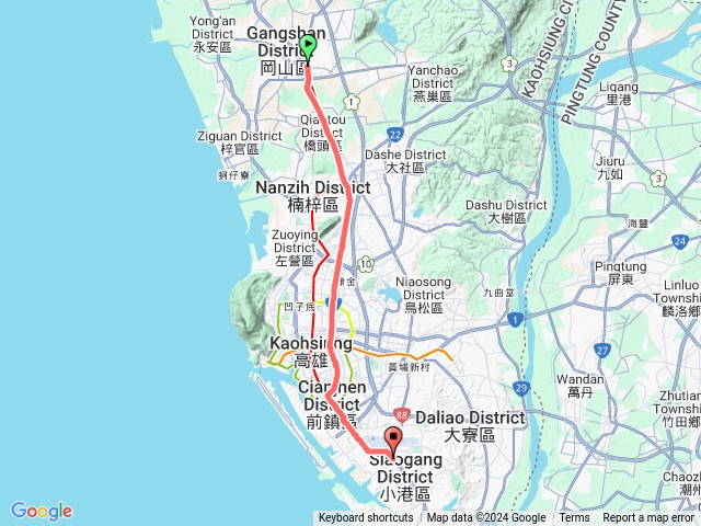 岡山火車站至小港捷運站