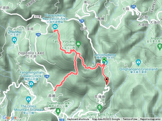 七星山主峰三進三出