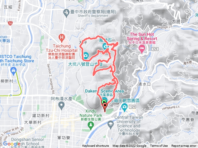 大坑10、9、8、7、十八彎O型中走