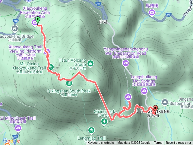 七星山主東峰冷水坑