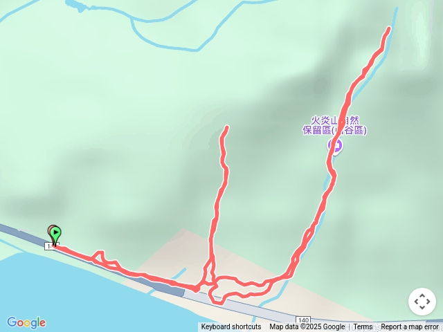 火炎山自然保留區，鐵閘門，第五沖蝕溝卵石流區，第三沖蝕溝卵石流區