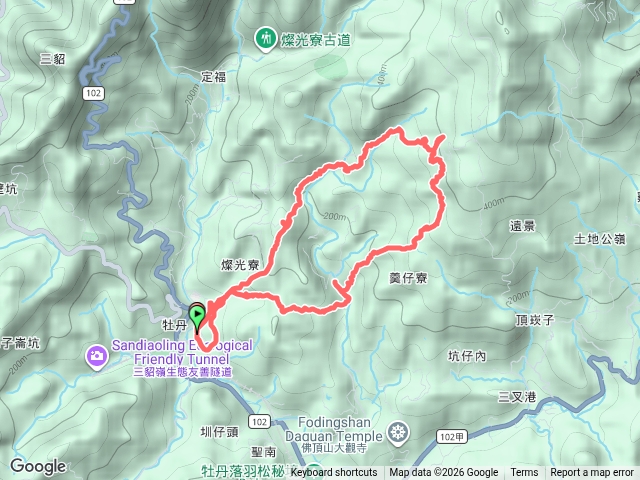 松子嶺古道-石筍越嶺古道-焿子寮古道-石筍古道O型