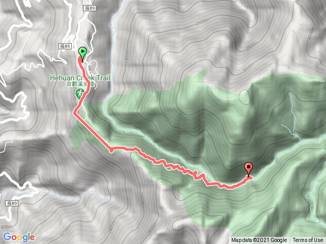 我在合歡溪步道迎接2021