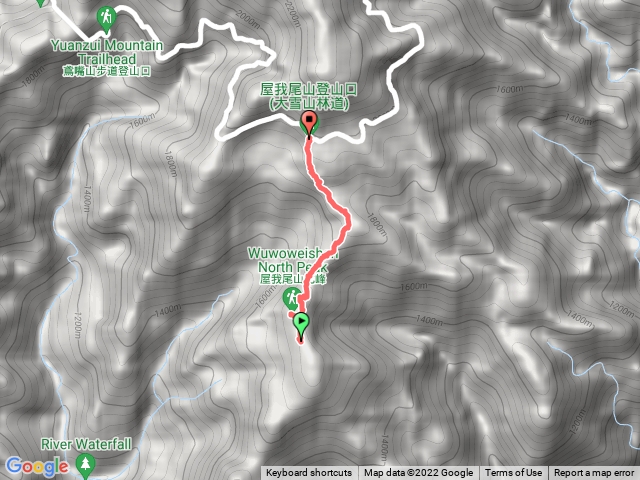 大雪山到屋我尾山