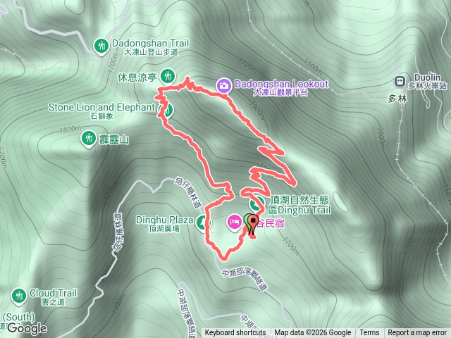 嘉義阿里山鄉小百岳行程：奮起湖大凍山 頂湖登山口O型縱走。(頂湖自然生態區.觀音石.大凍山觀景平台.石獅象.牛樟巨木.龍珠石)預覽圖
