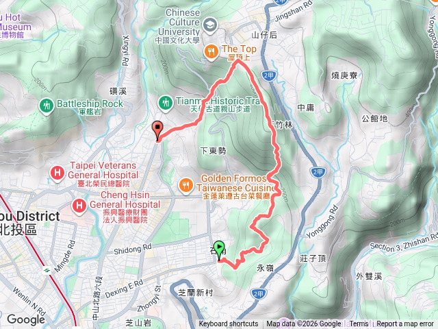 白稠湖南峰、白雲山、下竹林步道預覽圖