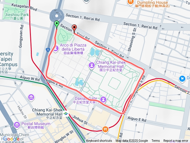 2025臺北健走趣中正紀念堂外圍步道202509210612預覽圖