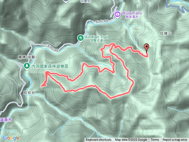 大保克山-多望來山-大保克西峰-內洞林道環走(含休息/避雨88分鐘)
