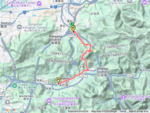 南港-更寮-土庫岳-深坑老街