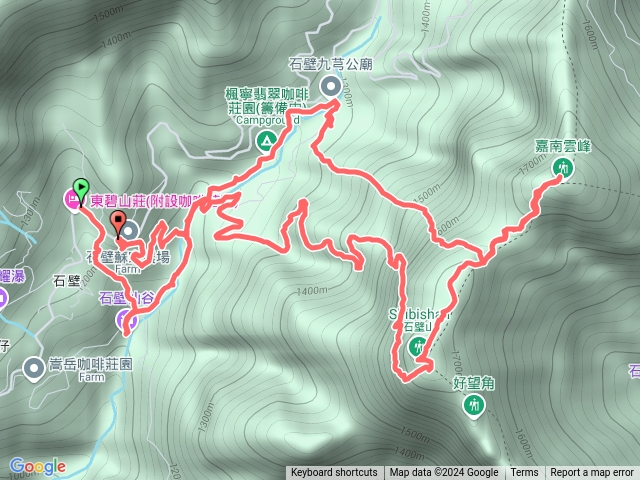 20241130石壁仙谷走嘉南雲峯至石壁山