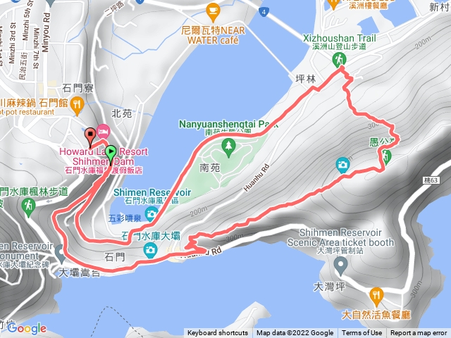 石門水庫溪州山