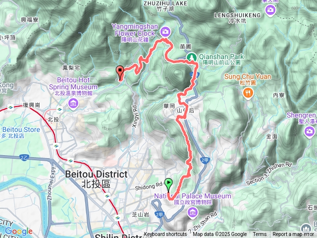 2025-01-26忠孝新村站-玉稠湖山-下竹林山-花卉試驗中心-陽明公園逛逛-十八份-大同之家站