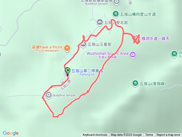 五指山橫向步道+一線天
