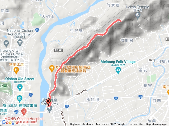 旗尾山1號登山口-靈山三角點_單線往返