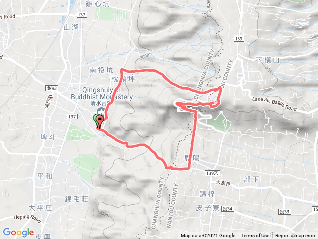 彰化18灣古道上橫山＋山湖步道大O型