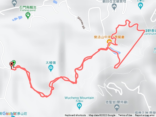 70號登山口-直上山中湖-繞湖一圈-原路折返