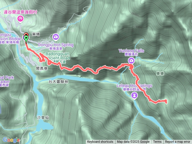 【八通關古道西段】 東埔⬌乙女瀑布預覽圖