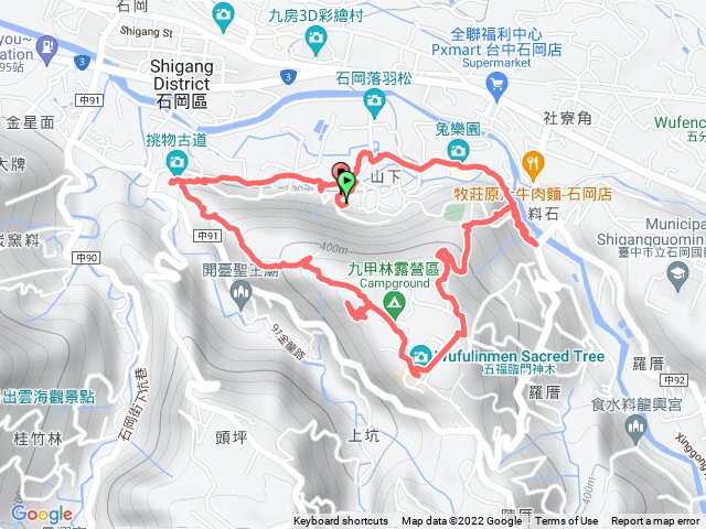 石岡 挑物古道、五福臨門神木111.10.18