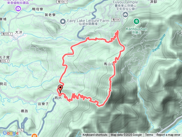 碧蓮寺>碧尖步道>三尖>二尖>一尖>馬山嶺>產道下接175公路17K冷水坑站牌>公車回碧蓮寺預覽圖