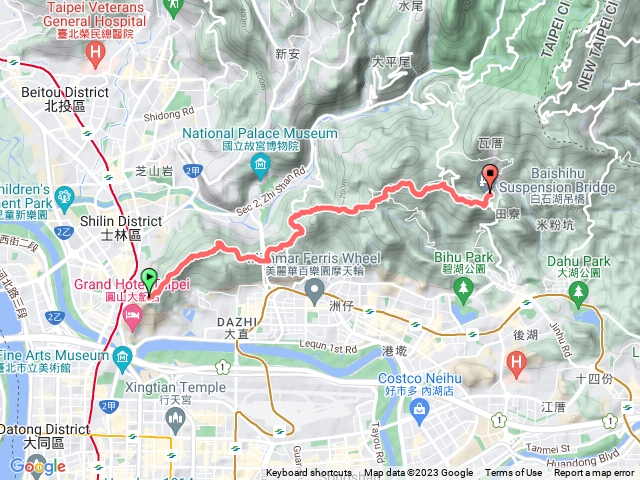 2023年臺北大縱走：尋寶任務臺北大縱走第五段：捷運劍潭站至碧山巖（劍潭支線）20230429145341