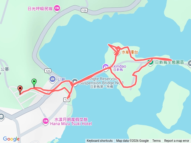 苗栗明德水庫日新島步道