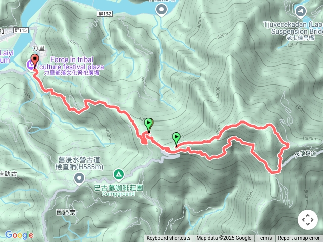力里山路線，未完整