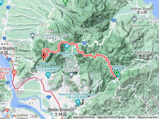 陽明山東西縱走