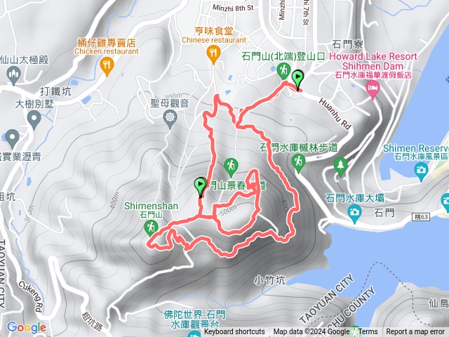 石門山清水坑下切中段好漢坡551從環湖下